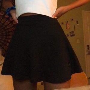 Black skater skirt